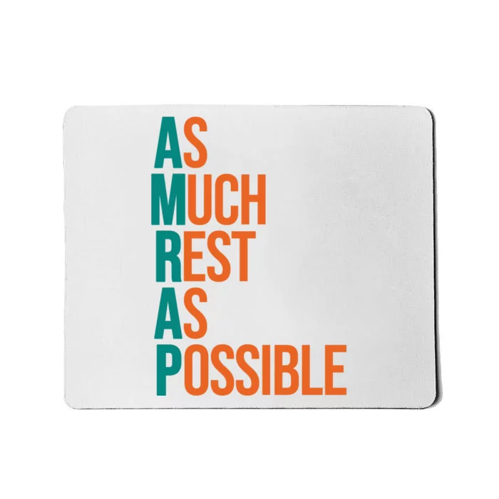 AMRAP As Much Rest As Possible Funny Mousepad