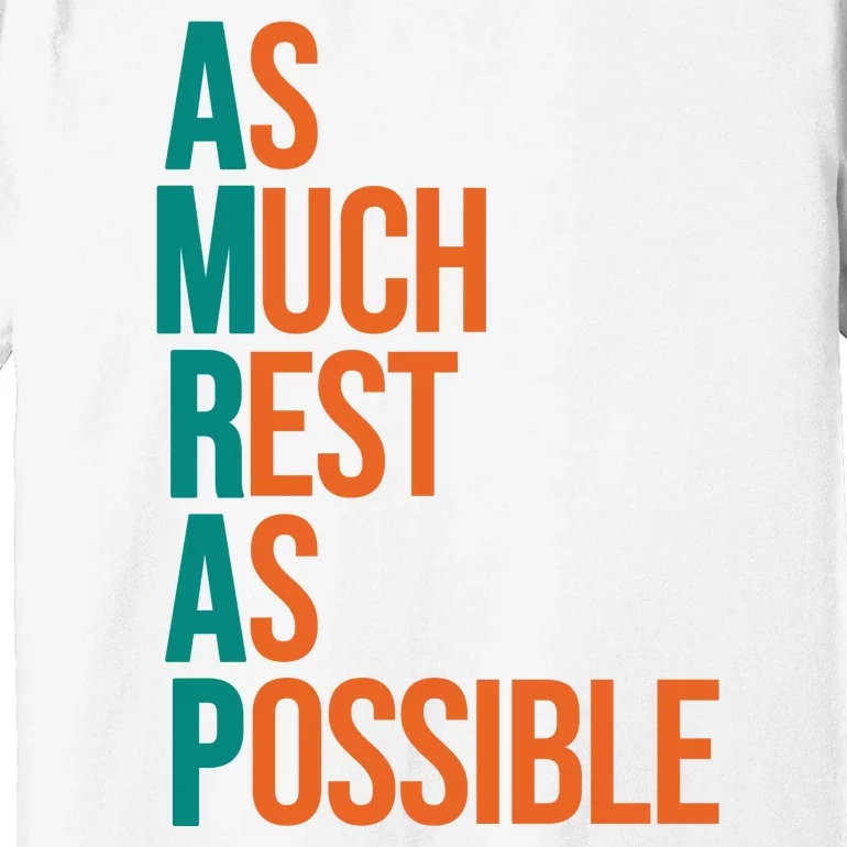 AMRAP As Much Rest As Possible Funny Premium T-Shirt