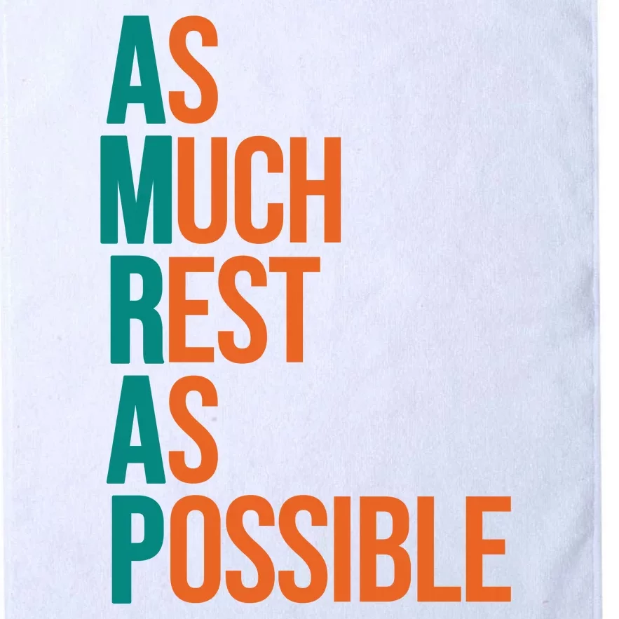 AMRAP As Much Rest As Possible Funny Platinum Collection Golf Towel