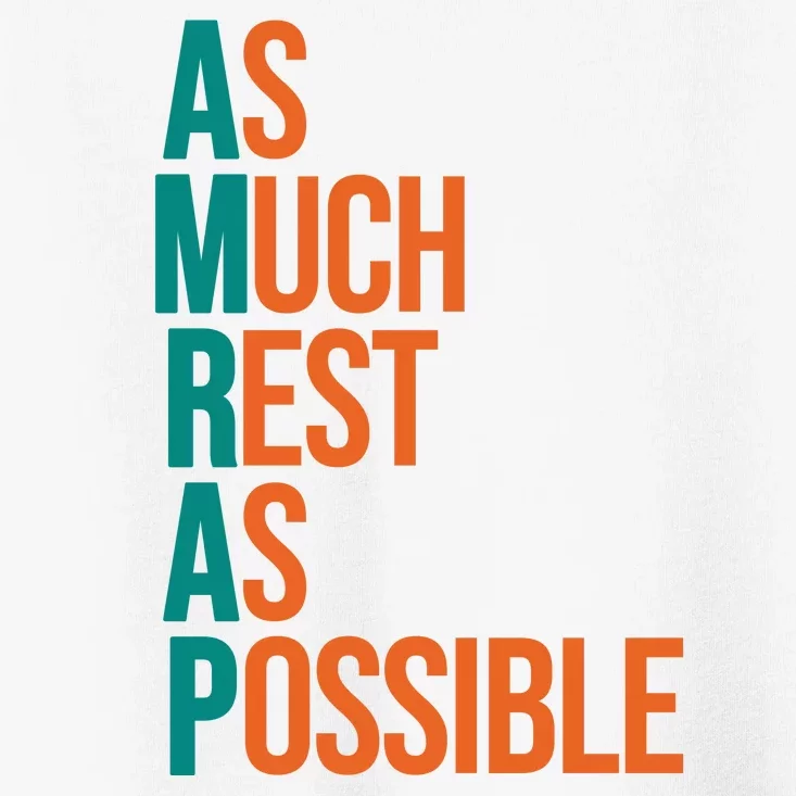 AMRAP As Much Rest As Possible Funny Toddler T-Shirt