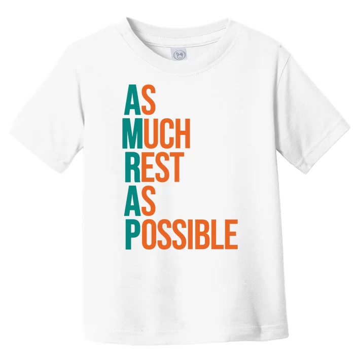 AMRAP As Much Rest As Possible Funny Toddler T-Shirt