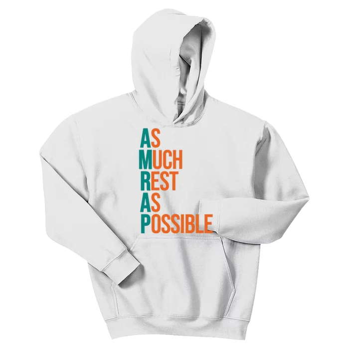 AMRAP As Much Rest As Possible Funny Kids Hoodie