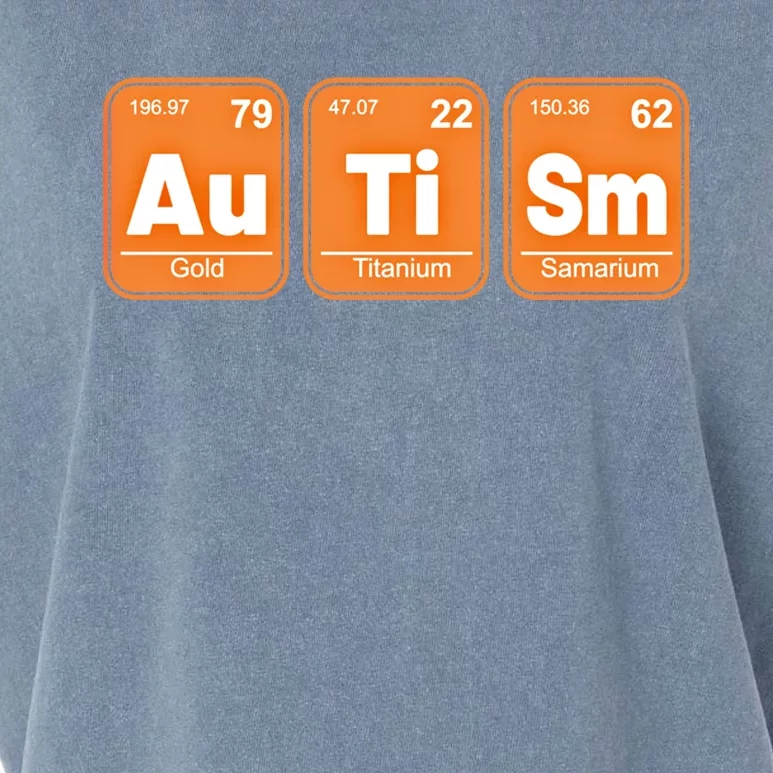 Autistic Awareness Month Elets Periodic Table Autism Day Gift Garment-Dyed Women's Muscle Tee