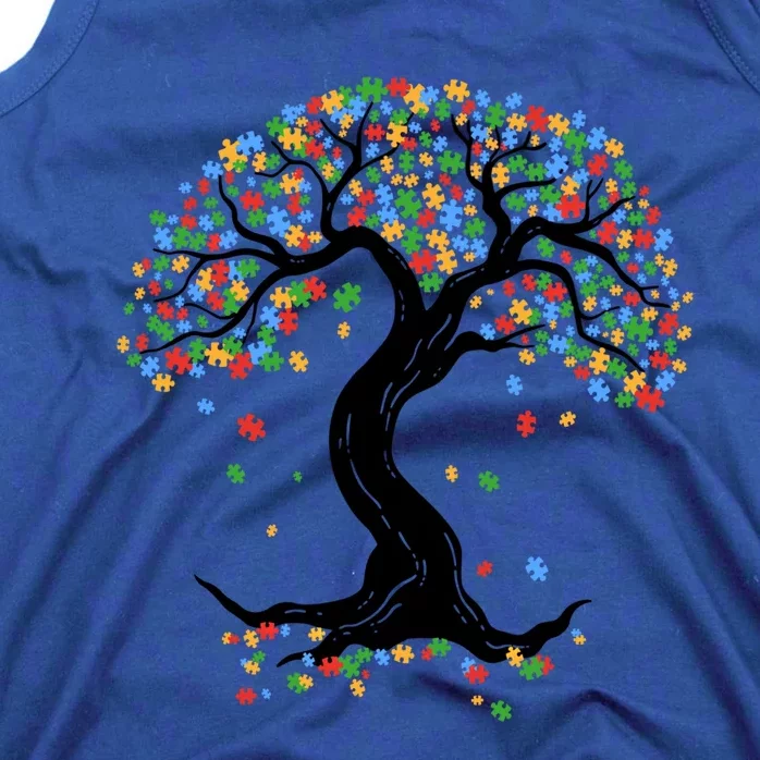 Autism Awareness Month Tree Of Life Acceptance Of Autism Mom Funny Gift Tank Top