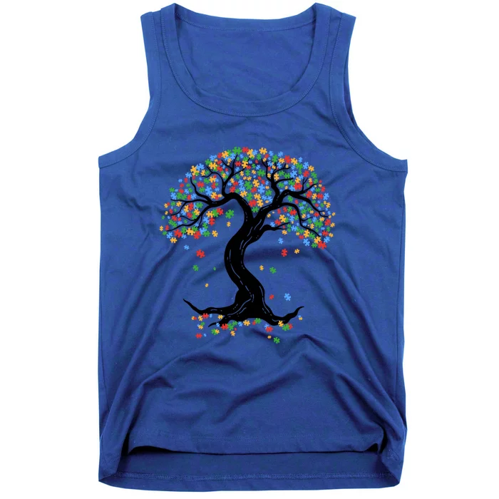 Autism Awareness Month Tree Of Life Acceptance Of Autism Mom Funny Gift Tank Top