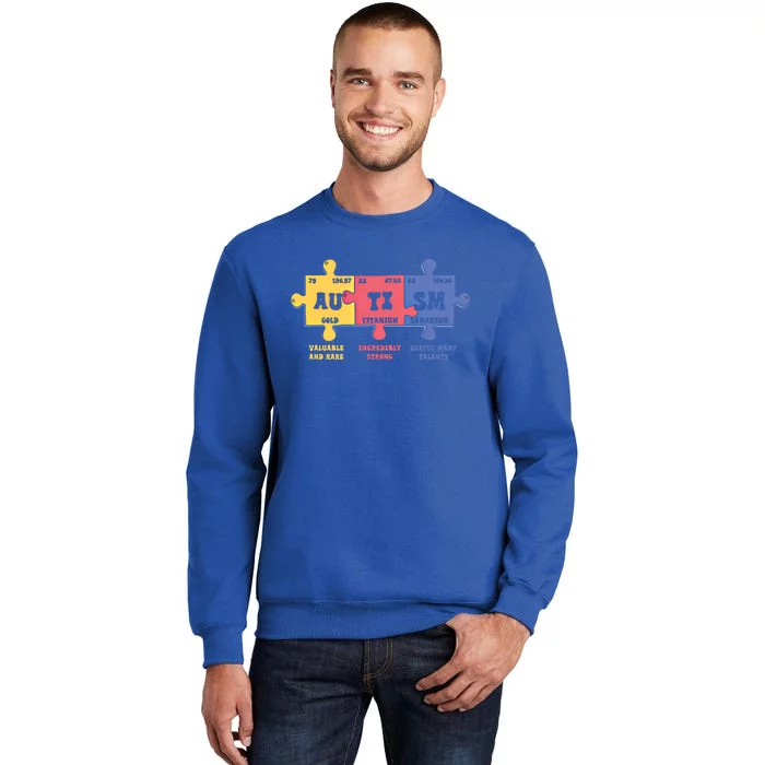 Autism Awareness Month Elets Periodic Table Design Cute Gift Sweatshirt