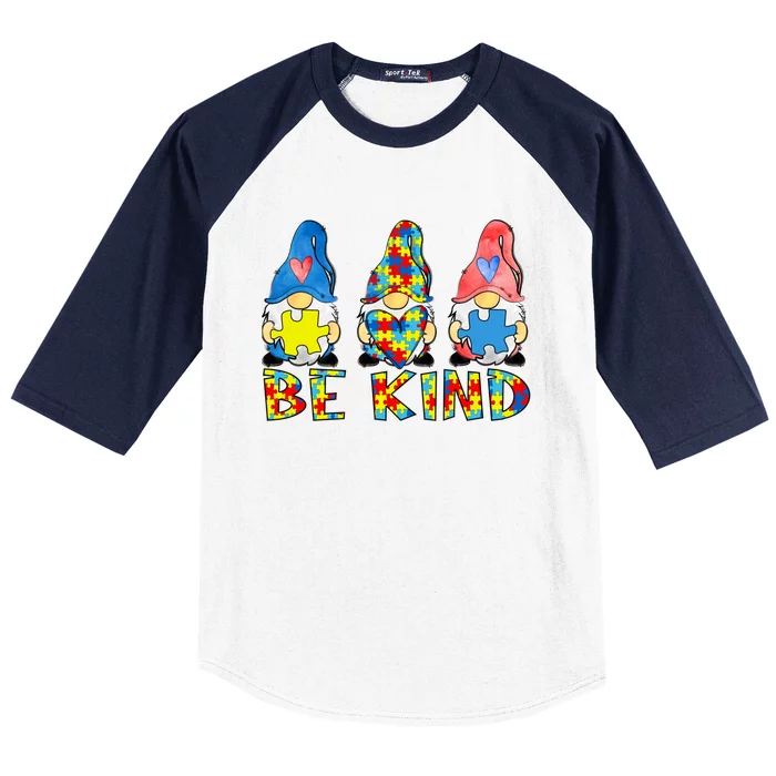 Autism Awareness Month April Autistic Acceptance Be Kind Luv Great Gift Baseball Sleeve Shirt