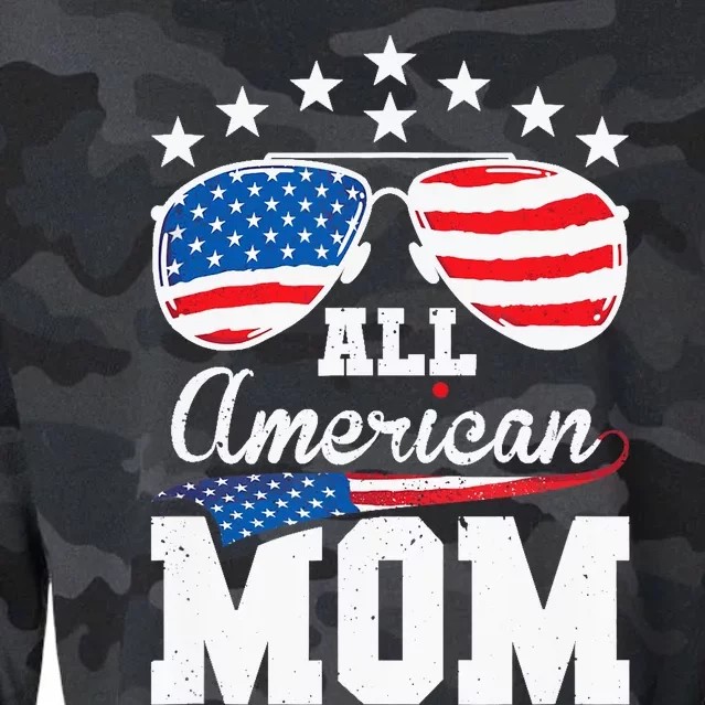 All American Mom 4th of July Matching Family Cropped Pullover Crew