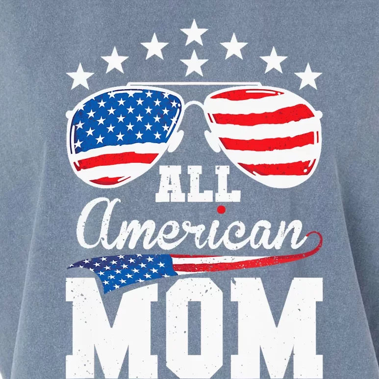 All American Mom 4th of July Matching Family Garment-Dyed Women's Muscle Tee