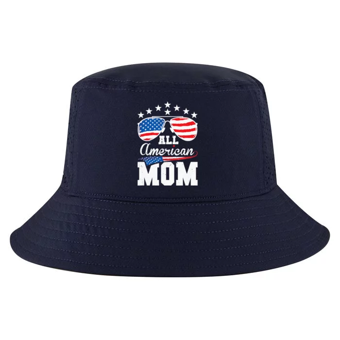 All American Mom 4th of July Matching Family Cool Comfort Performance Bucket Hat