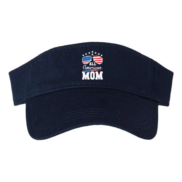 All American Mom 4th of July Matching Family Valucap Bio-Washed Visor