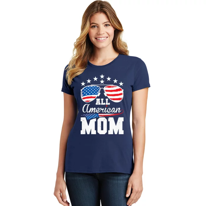 All American Mom 4th of July Matching Family Women's T-Shirt