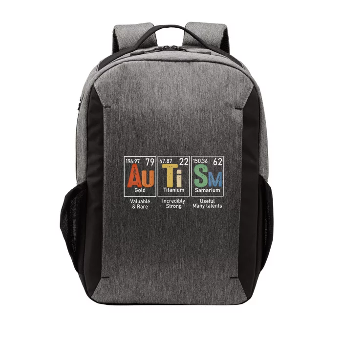 Autism Awareness Month Periodic Table Elets Gift Vector Backpack