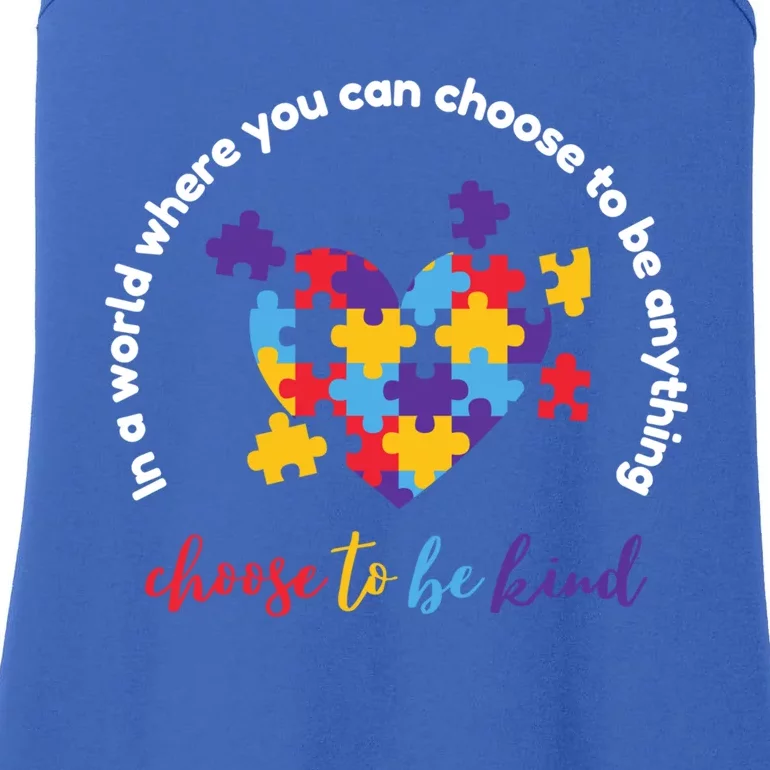 Autism Awareness Month Choose Kindness Acceptance Puzzle Funny Gift Ladies Essential Tank