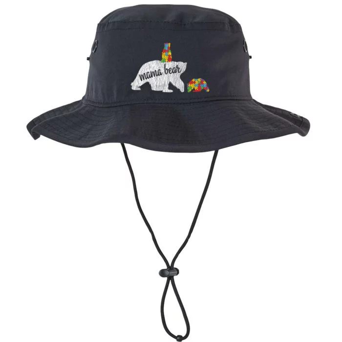 Autism Awareness Mama Bear Autistic Awareness Mom Gift Legacy Cool Fit Booney Bucket Hat