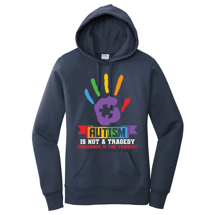 Autism Awareness Month Teacher Paraprofessionals Acceptance Meaningful Gift Women's Pullover Hoodie