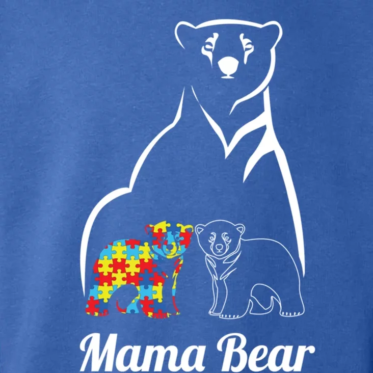 Autism Awareness Mama Bear Mom Autistic Gift Toddler Hoodie