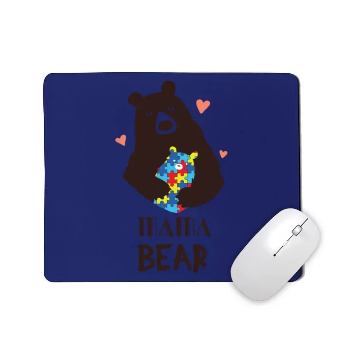 Autism Awareness Mama Bear Mom Gift Mousepad