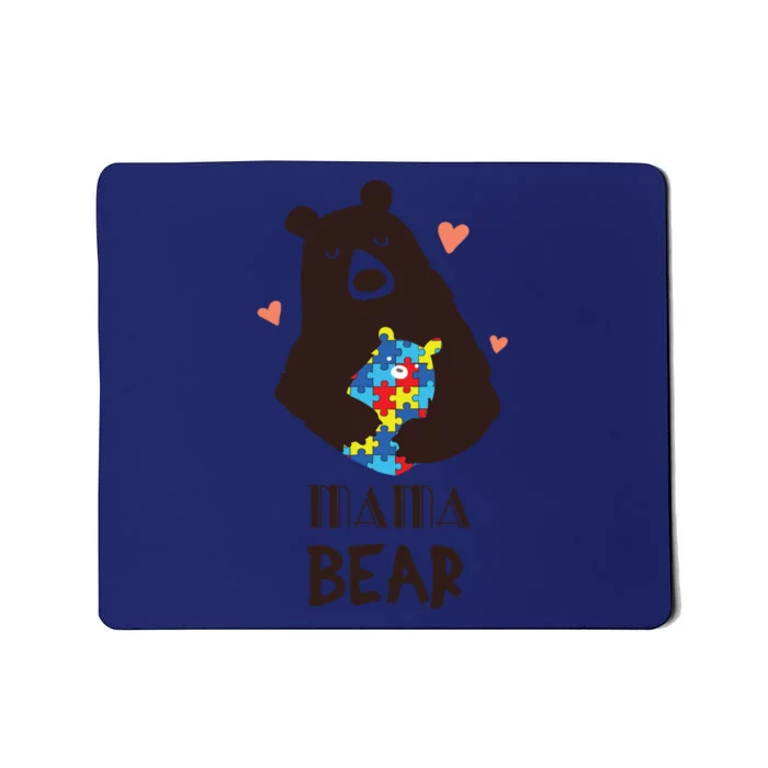 Autism Awareness Mama Bear Mom Gift Mousepad