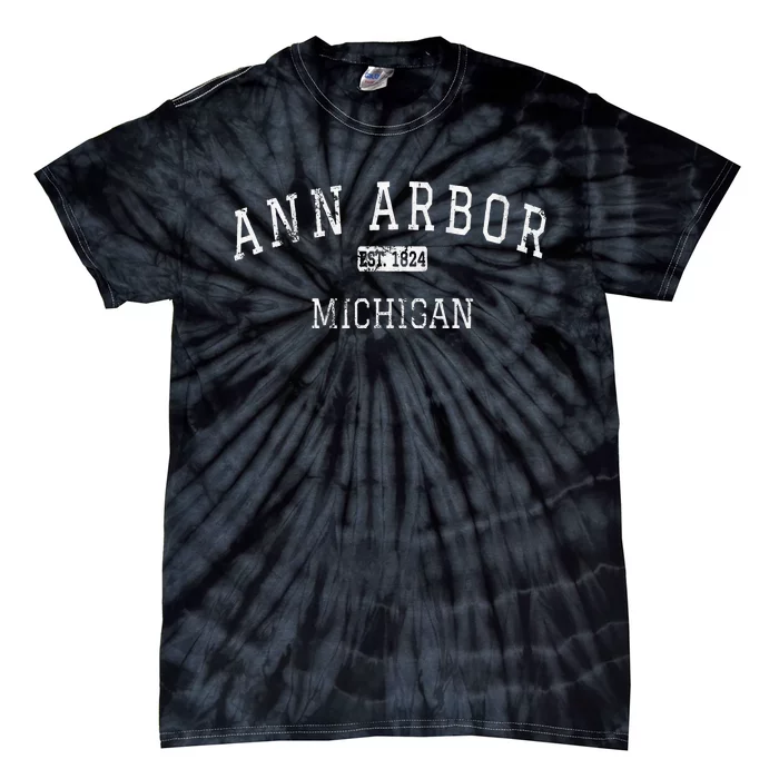 Ann Arbor Michigan Mi Vintage Tie-Dye T-Shirt