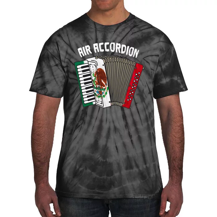 Air Accordion Mexican Flag Cinco de Mayo Tie-Dye T-Shirt