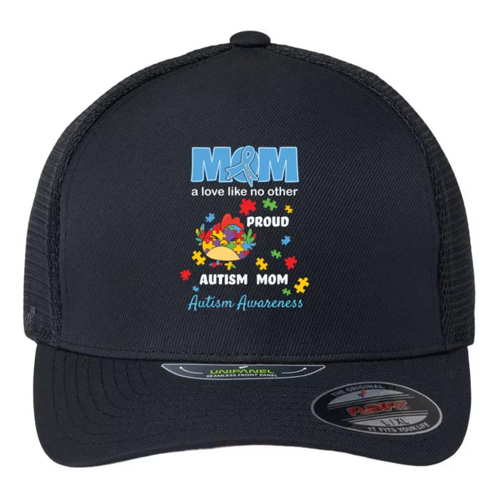 Autism Awareness Mom Mother Love Proud Autism Mama Chicken Gift Flexfit Unipanel Trucker Cap