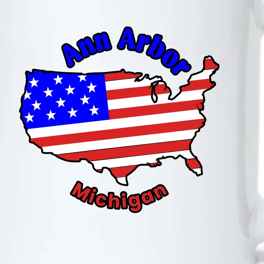 Ann Arbor Michigan Black Color Changing Mug