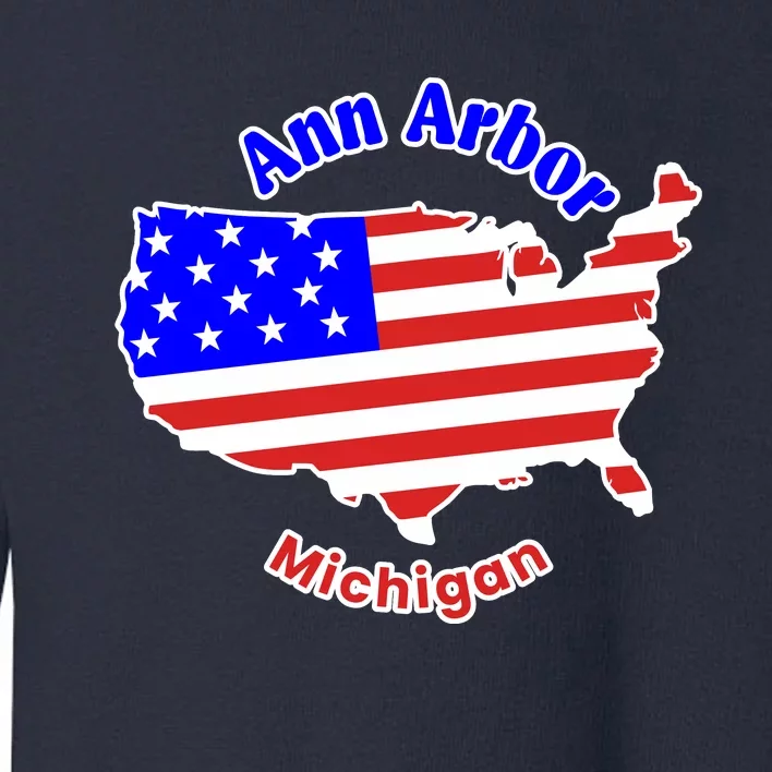 Ann Arbor Michigan Toddler Sweatshirt