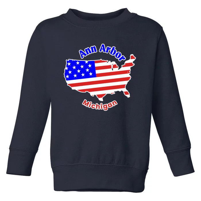 Ann Arbor Michigan Toddler Sweatshirt