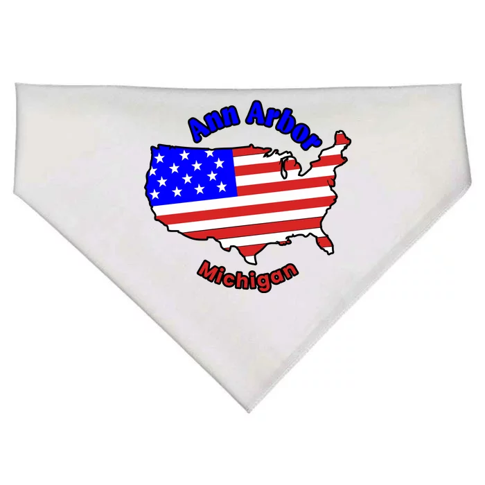 Ann Arbor Michigan USA-Made Doggie Bandana