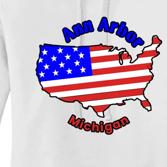 Ann Arbor Michigan Women's Pullover Hoodie