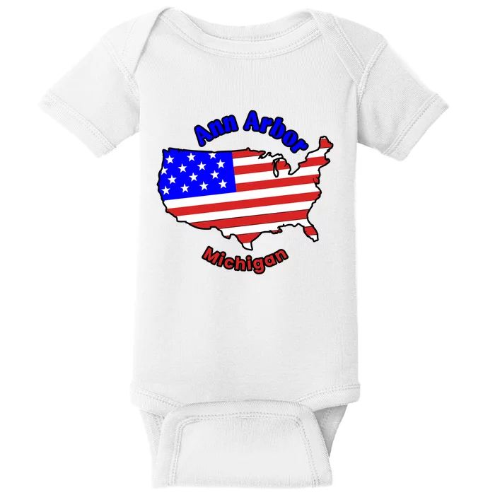 Ann Arbor Michigan Baby Bodysuit