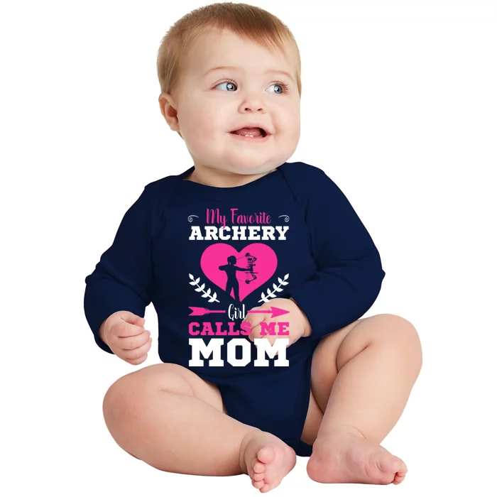 Archer Archery Mom Toxophilite Bow Bow Arrow Mother's Day Meaningful Gift Baby Long Sleeve Bodysuit