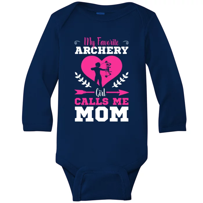 Archer Archery Mom Toxophilite Bow Bow Arrow Mother's Day Meaningful Gift Baby Long Sleeve Bodysuit