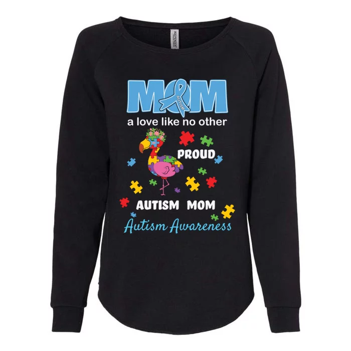 Autism Awareness Mom Mother Love Proud Autism Mama Flamingo Great Gift Womens California Wash Sweatshirt