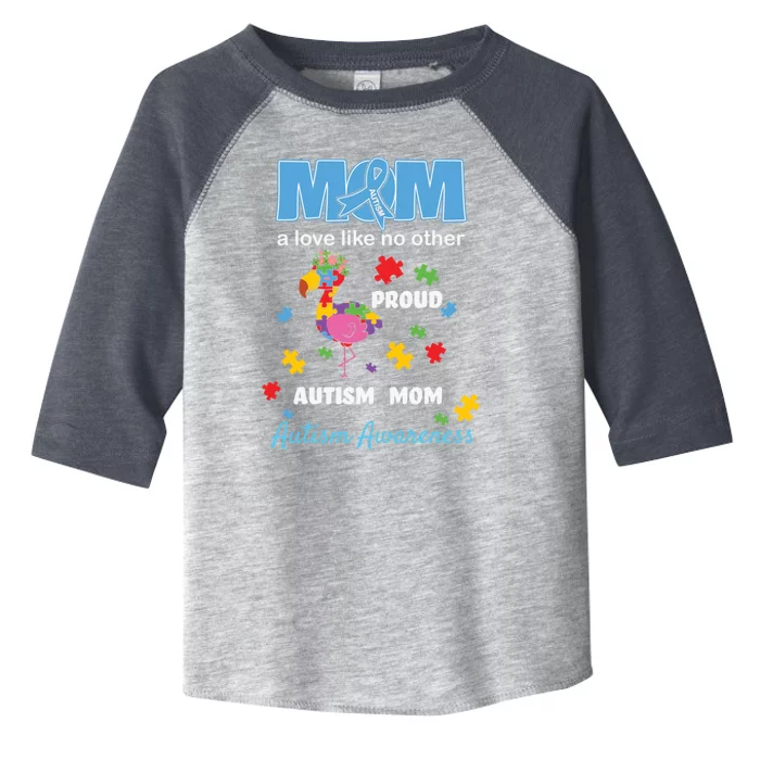 Autism Awareness Mom Mother Love Proud Autism Mama Flamingo Great Gift Toddler Fine Jersey T-Shirt