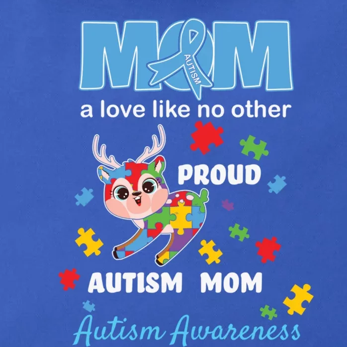 Autism Awareness Mom Mother Love Proud Autism Mama Deer Cool Gift Zip Tote Bag