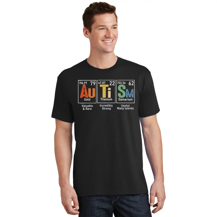 Autism Awareness Month Periodic Table Elements T-Shirt