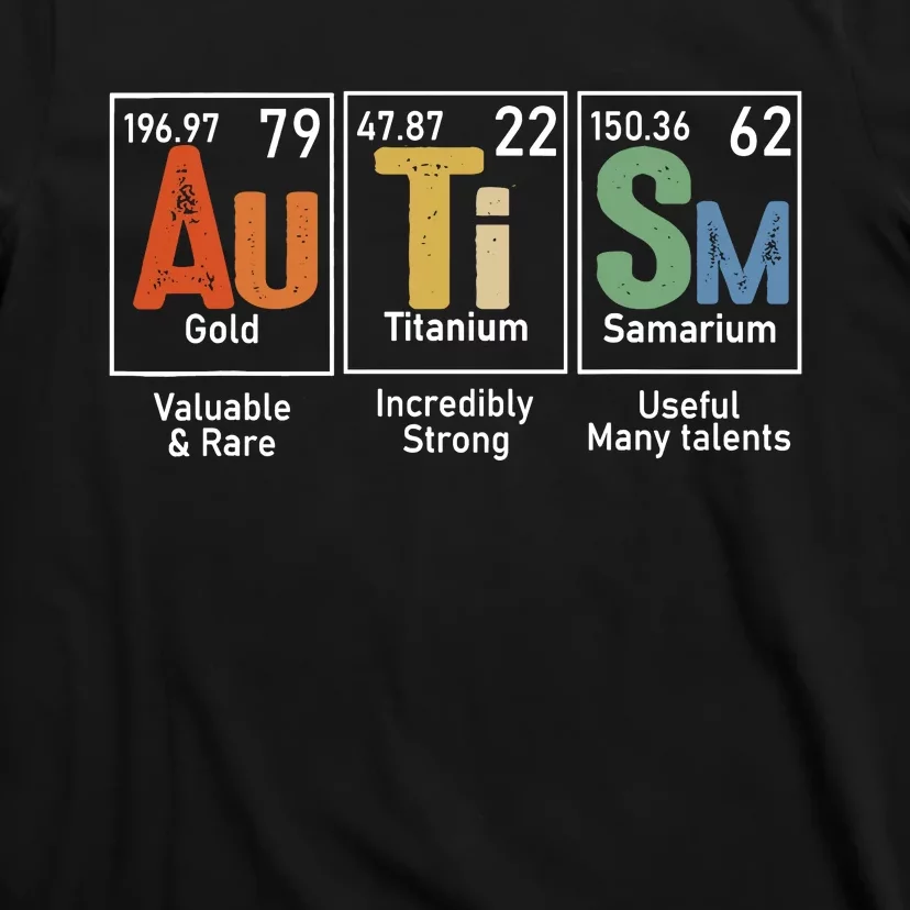 Autism Awareness Month Periodic Table Elements T-Shirt