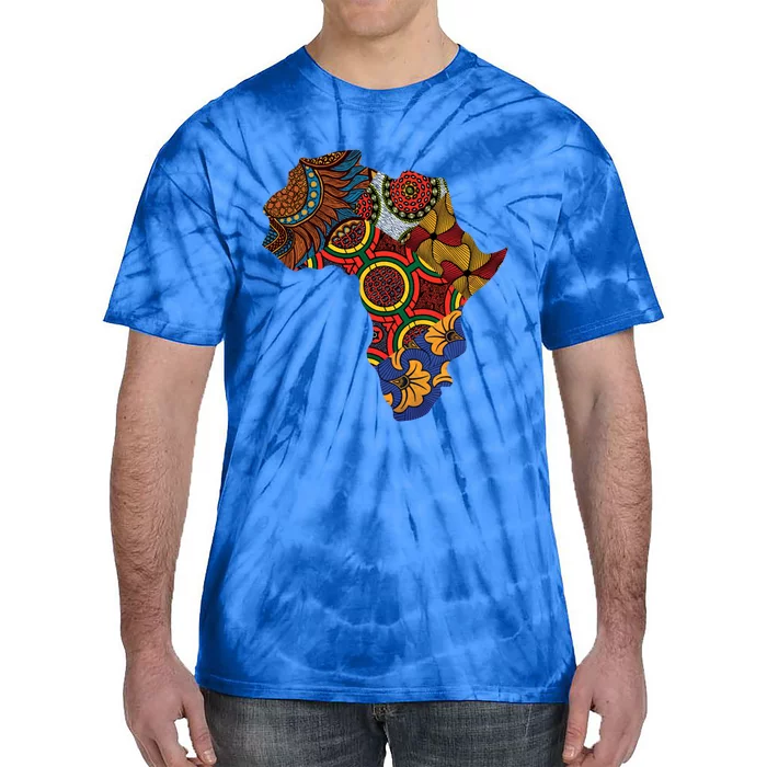 Ankara African Map By Berts Great Gift Tie-Dye T-Shirt