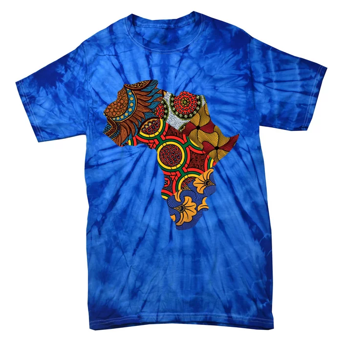 Ankara African Map By Berts Great Gift Tie-Dye T-Shirt