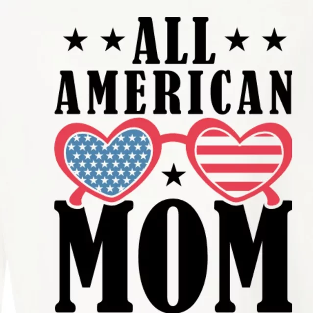 All American Mom Cropped Pullover Crew