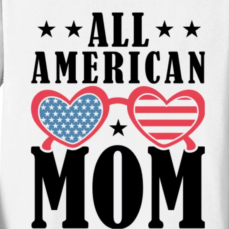 All American Mom Kids Long Sleeve Shirt