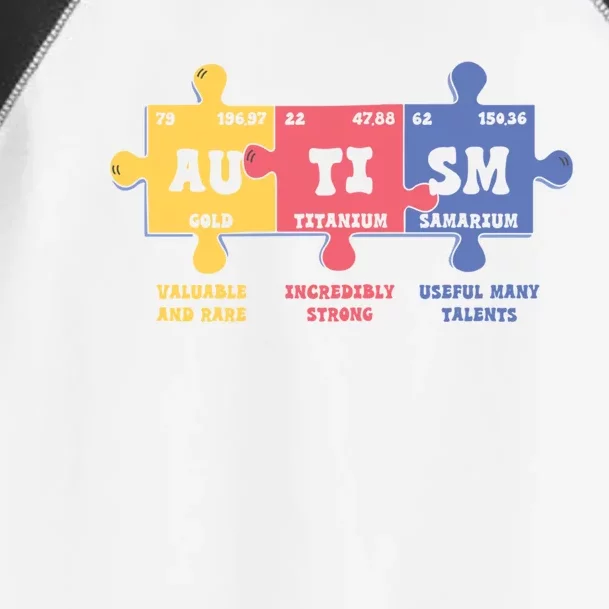 Autism Awareness Month Elets Periodic Table Design Funny Gift Toddler Fine Jersey T-Shirt