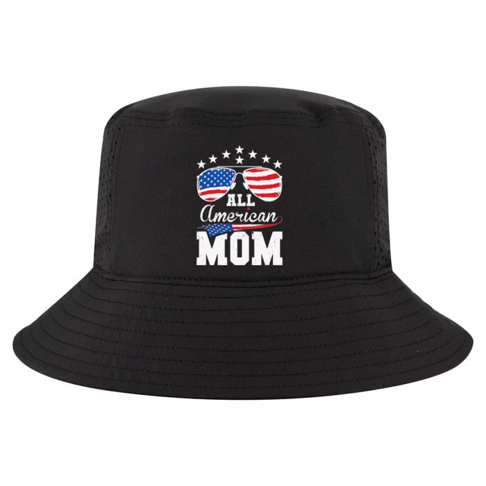 All American Mom 4th of July Matching Family Cool Comfort Performance Bucket Hat