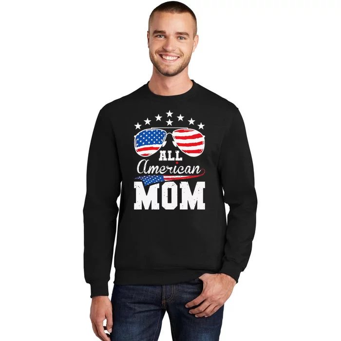 All American Mom 4th of July Matching Family Tall Sweatshirt