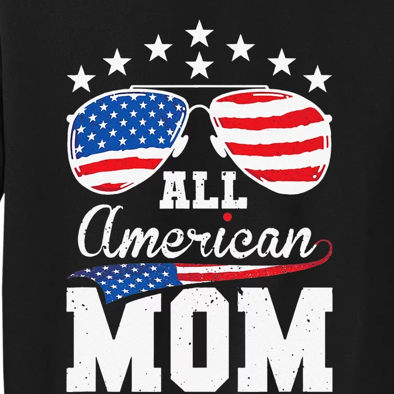 All American Mom 4th of July Matching Family Tall Sweatshirt