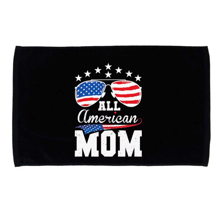 All American Mom 4th of July Matching Family Microfiber Hand Towel