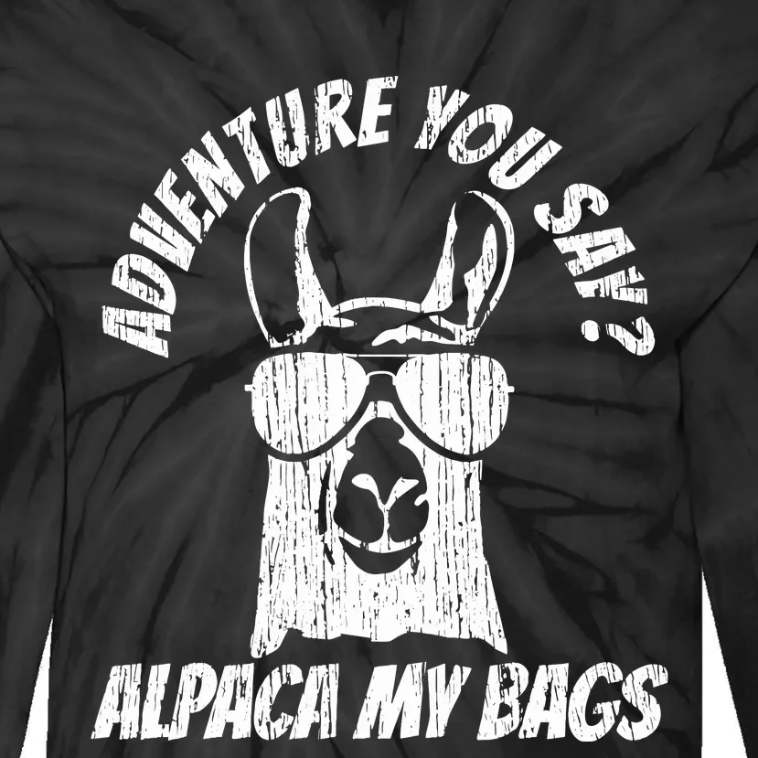 Adventure Alpaca My Bags Tie-Dye Long Sleeve Shirt