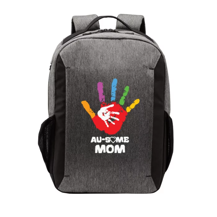 Awesome Autism Mom Ausome Hand Vector Backpack